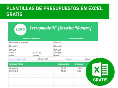 Plantilla Excel Presupuesto Empresa Gratis